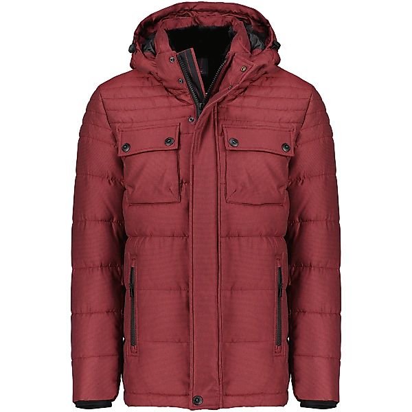 CASA MODA Steppjacke mit abnehmbarer Kapuze Farbe weinrot Größe: 3XL günstig online kaufen