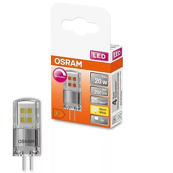 Osram LED-Leuchtmittel G4 2 W Warmweiß 200 lm EEK: F 4 x 1,5 cm (H x Ø) günstig online kaufen