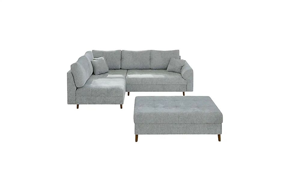 S-STYLE Ecksofa mit Hocker  Trygve ¦ grau ¦ Maße (cm): B: 231 H: 81 Polster günstig online kaufen