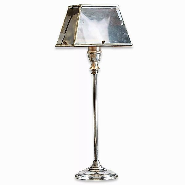 Mirabeau Tischleuchte Tischlampe Edgarda antiksilber günstig online kaufen