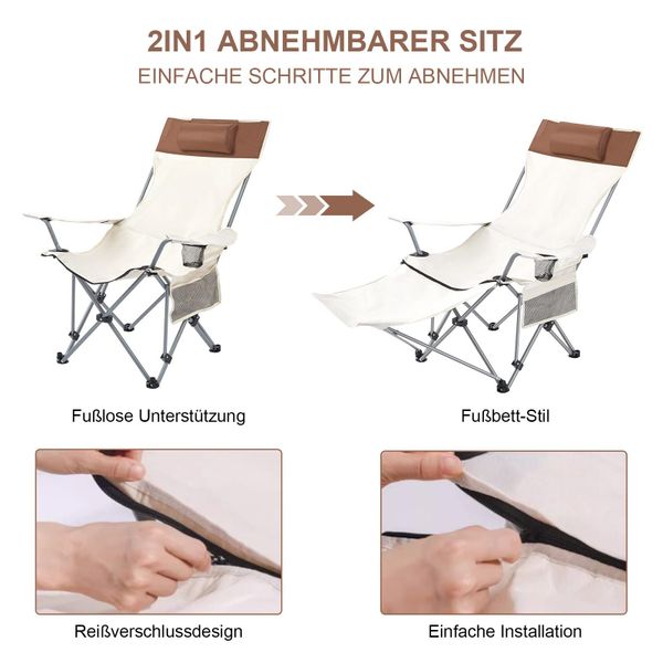 OKWISH Campingstuhl Faltbar Anglerstuhl Klappstuhl mit günstig online kaufen
