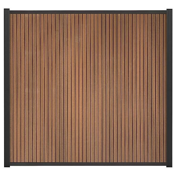 GartenLand WPC Zaun Set Shadowline Vertikal ca. 175 x 180 cm Sichtschutz St günstig online kaufen