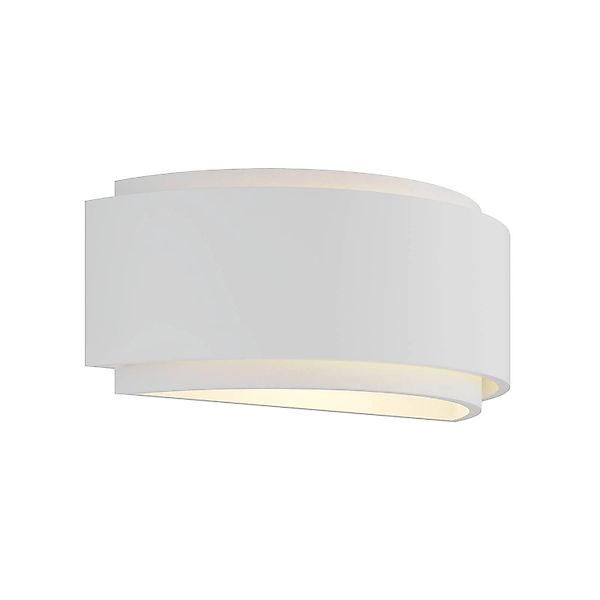 Lindby Wandleuchte Wandlampe Innen Cassian 9624507 Modern in Weiß aus GipsT günstig online kaufen