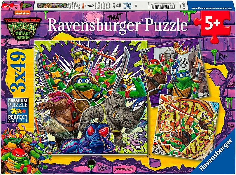 Ravensburger Puzzle Teenage Mutant Ninja Turtles, Ninja Turtles, 147 Puzzle günstig online kaufen