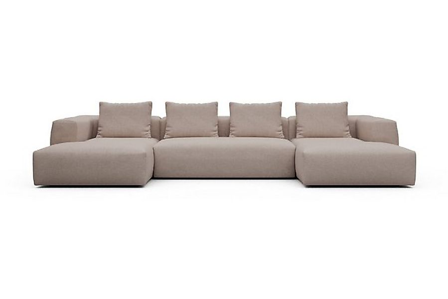 moebelfaktor Wohnlandschaft Fred mit 2-Sitzer und Chaiselongue beidseitig, günstig online kaufen