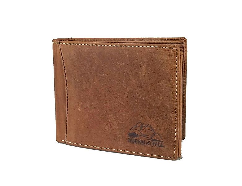 Buffalo Hill Geldbörse Büffelleder Portemonnaie, integrierter RFID-Schutz > günstig online kaufen