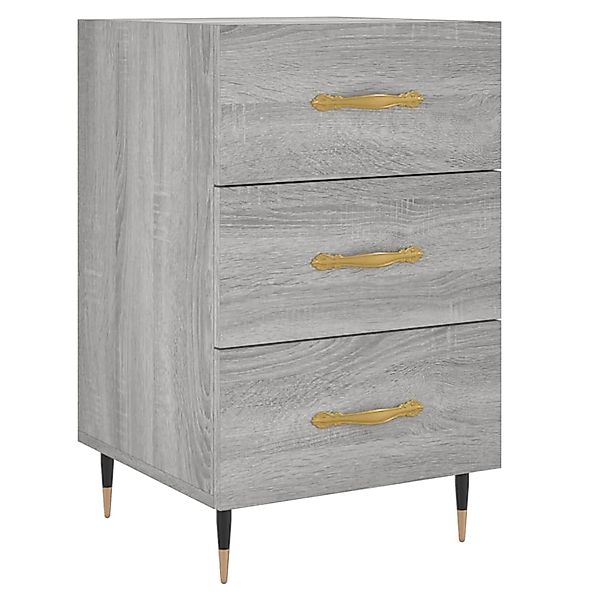 vidaXL Nachttisch Grau Sonoma 40x40x66 cm Holzwerkstoff Modell 7 günstig online kaufen