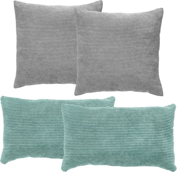 Andiamo Dekokissen "Cord Kissen Emy, 4er Set, Kissenhülle mit Füllung" Sofa günstig online kaufen
