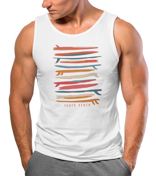 Neverless Tanktop Herren Tank-Top Surfboards South günstig online kaufen
