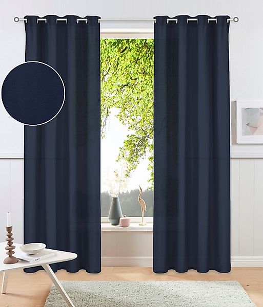 my home Vorhang Raja, Ösen (2 günstig online kaufen