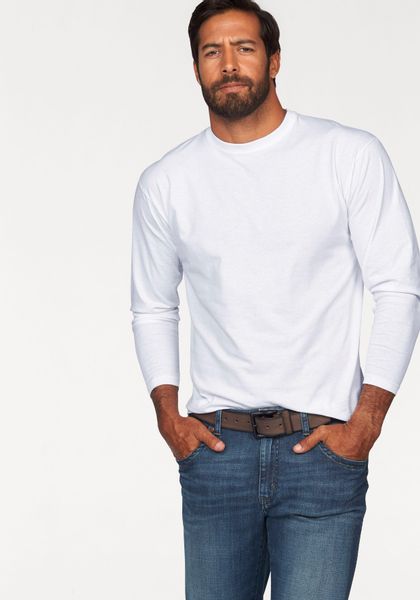 Fruit of the Loom Langarmshirt Packung, 2 Stk. tlg. aus reiner Baumwolle, 2 günstig online kaufen