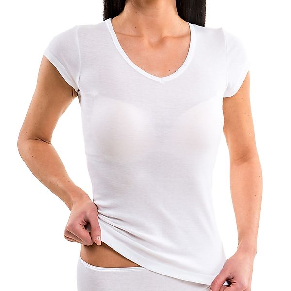 HERMKO Unterziehshirt 17880 Damen Shirt V-Ausschnitt günstig online kaufen
