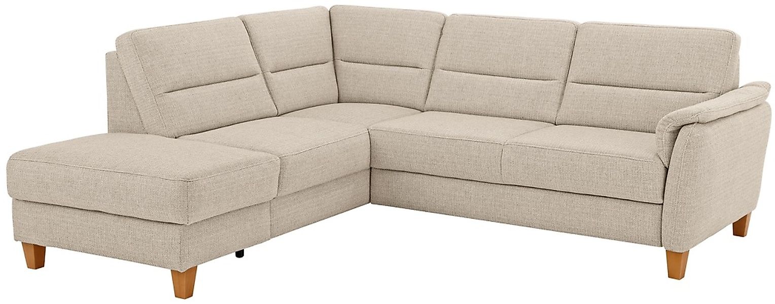 Home affaire Ecksofa »Palmera L-Form«, Federkern, wahlweise mit Bettfunktio günstig online kaufen