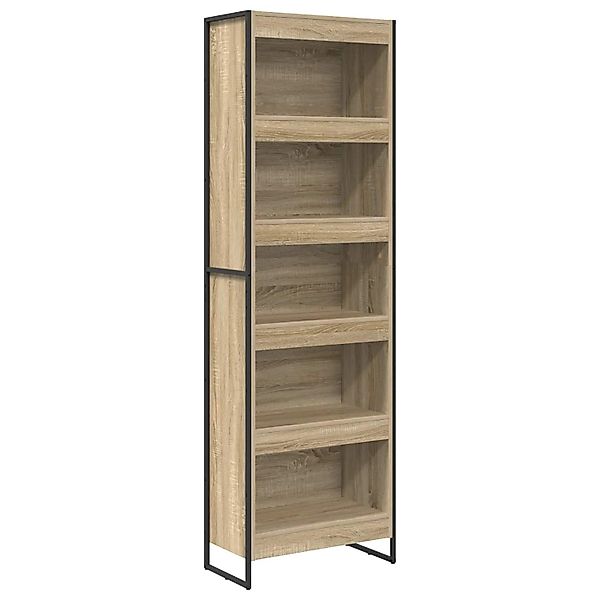 vidaXL Bücherregal 2-Tlg Sonoma 80 x 30 x 155 cm Holzwerkstoff 3402999 günstig online kaufen