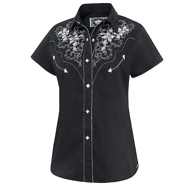 Stars & Stripes Kurzarmbluse Westernbluse Isabel bestickt günstig online kaufen