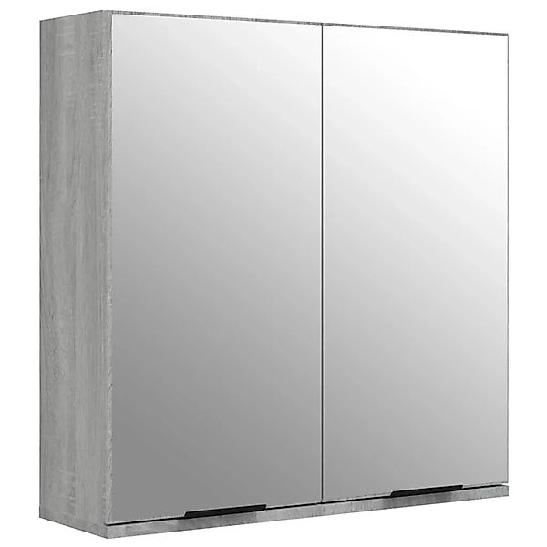 vidaXL Bad-Spiegelschrank Grau Sonoma 64x20x67 cm 817067 günstig online kaufen