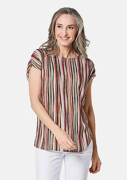GOLDNER Druckbluse Druckbluse mit Streifendruck günstig online kaufen