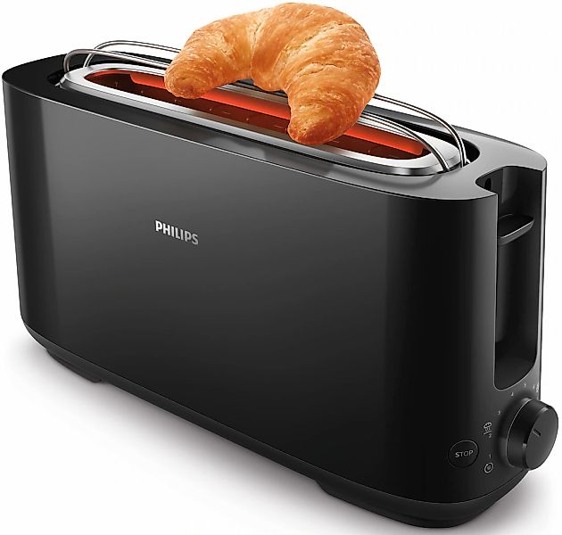 Philips Toaster "HD2590/90" 1 langer Schlitz für 2 Scheiben 950 W mit Aufwä günstig online kaufen
