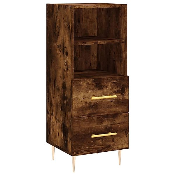 vidaXL Sideboard Räuchereiche 34,5x34x90 cm Holzwerkstoff 828657 günstig online kaufen