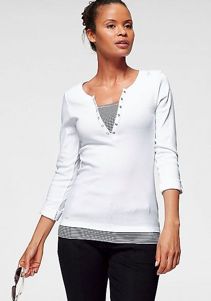 KangaROOS 2-in-1-Shirt Langarm, sehr figurbetont günstig online kaufen