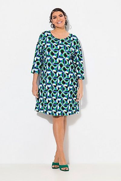 Ulla Popken Jerseykleid Punto-Kleid Oversized Rundhals günstig online kaufen