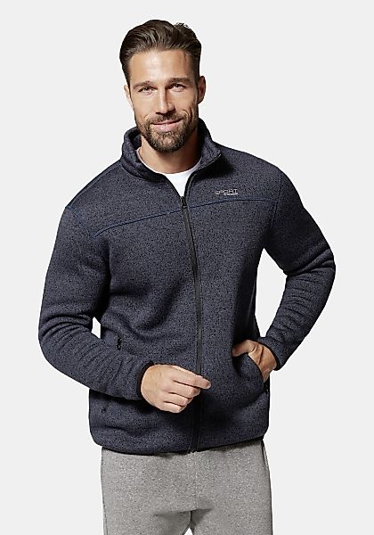 Stooker Men Sweatjacke "JOEL mit Stehkragen Strick-Fleecejacke", Sherpa fle günstig online kaufen