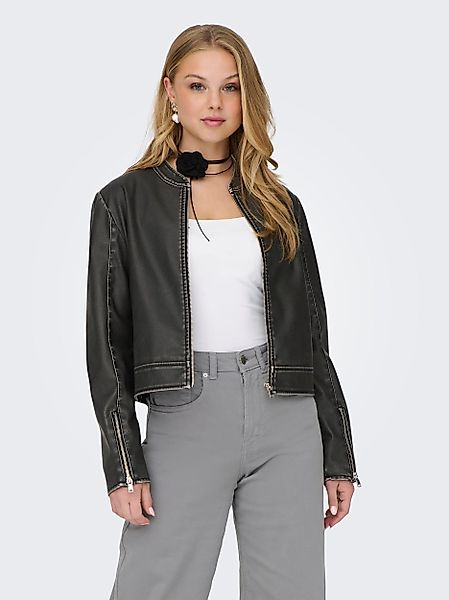 ONLY Lederjacke ONLMINDY FAUX LEATHER WASHED günstig online kaufen