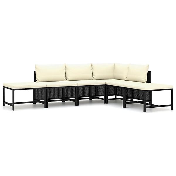 vidaXL Gartenlounge-Set 6-tlg. Garten-Lounge-Set mit Kissen günstig online kaufen