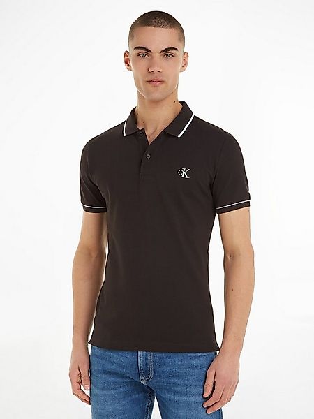 Calvin Klein Jeans Poloshirt CK ESSENTIAL TIPPING SLIM POLO mit Markenstick günstig online kaufen
