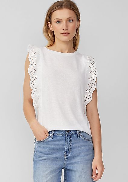 s.Oliver Shirttop Jersey-Top aus Flammgarn mit günstig online kaufen