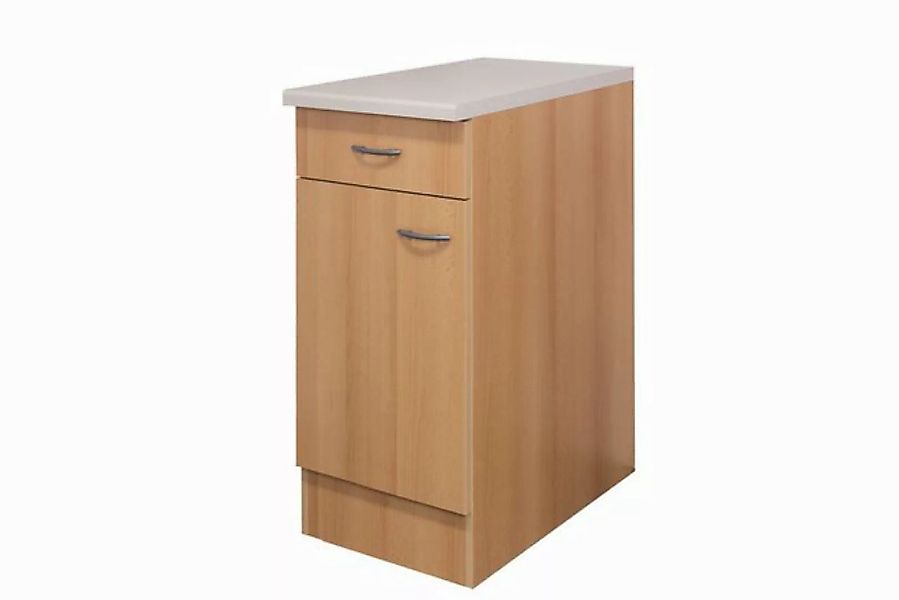 Flex-Well Unterschrank Küchenunterschrank - 40 cm breit - Buche – Namu günstig online kaufen