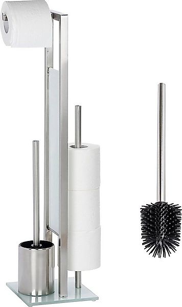 WENKO WC-Garnitur Rivalta, (1-tlg), Edelstahl rostfrei, inkl. 2 WC-Bürsten günstig online kaufen