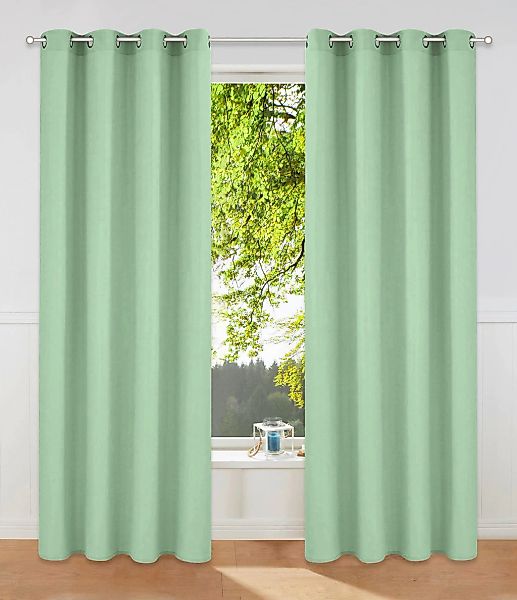 OTTO home "Parry" Ösen 2 Stk. tlg. 2-er Set, blickdicht, monochrom, basic günstig online kaufen