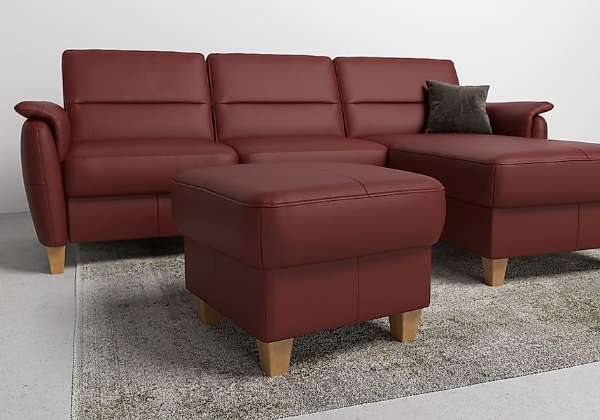 Home affaire Polsterhocker "Palmera, B: 58 cm" mit Stauraum, Federkern günstig online kaufen