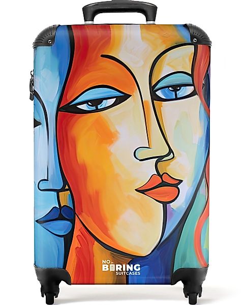 NoBoringSuitcases.com© Hartschalen-Trolley Kopf - Ölgemälde - günstig online kaufen
