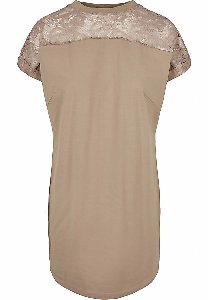 URBAN CLASSICS Shirtkleid "Urban Classics Damen Ladies Lace Tee Dress" 1 St günstig online kaufen