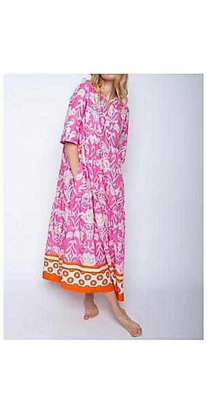Emily Van Den Bergh Blusenkleid Kleid EMILY VAN DEN BERGH pink orange borde günstig online kaufen