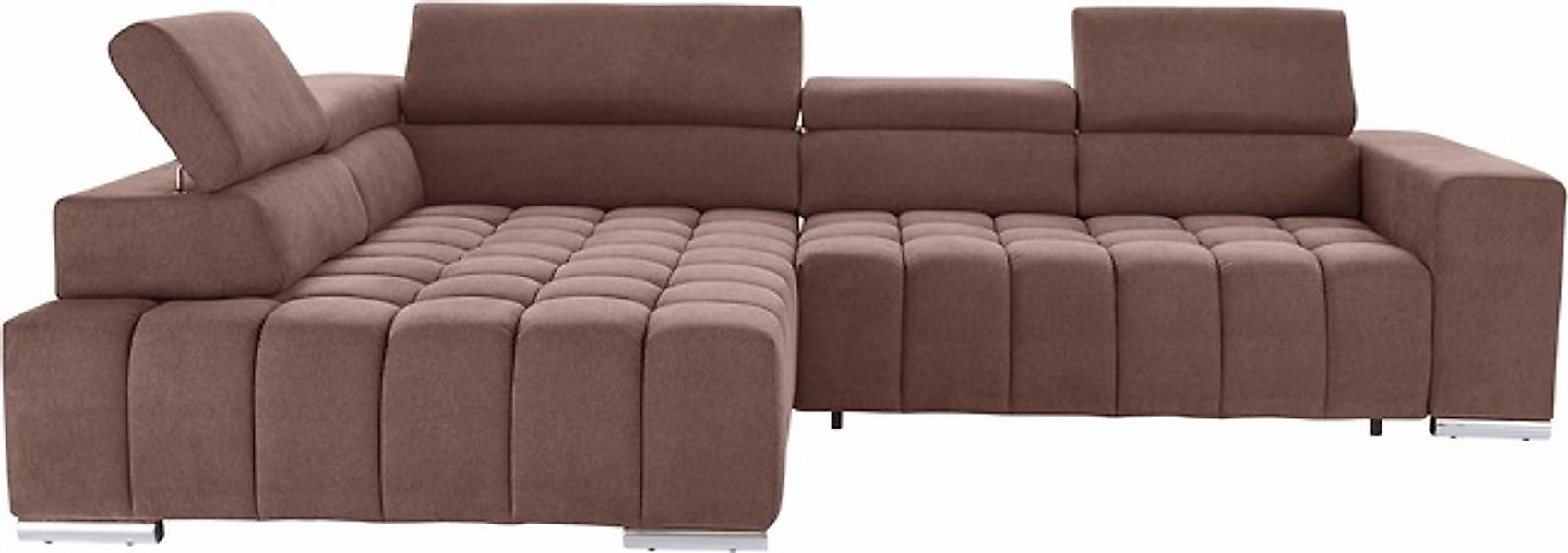 exxpo - sofa fashion Ecksofa »Elias, aktuelle Kreuzsteppung im Sitz, bequem günstig online kaufen