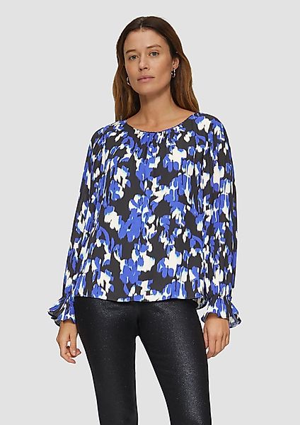s.Oliver BLACK LABEL Langarmbluse Viskosebluse mit günstig online kaufen