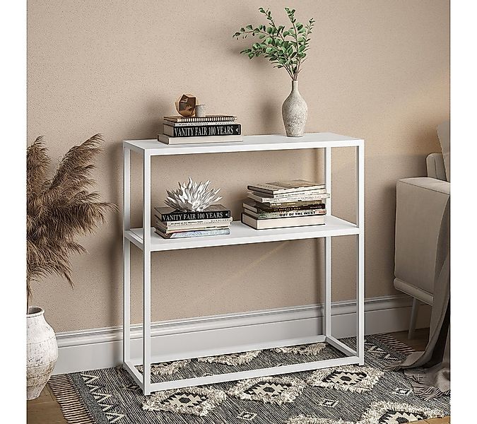 skølm Ablageregal Skadi mit 2 Ablageflächen, weiß, Metallregal, bis 20kg be günstig online kaufen