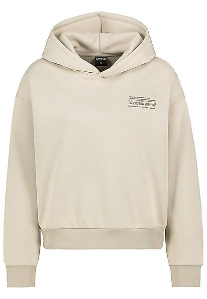 SUBLEVEL Hoodie Mit Frontprint und Rippbündchen aus Baumwollmix (1-tlg) Hoo günstig online kaufen