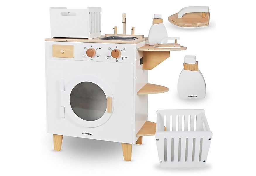 Mamabrum Kinder-Waschmaschine Kinder-Waschmaschine aus Holz – Spielset mit günstig online kaufen