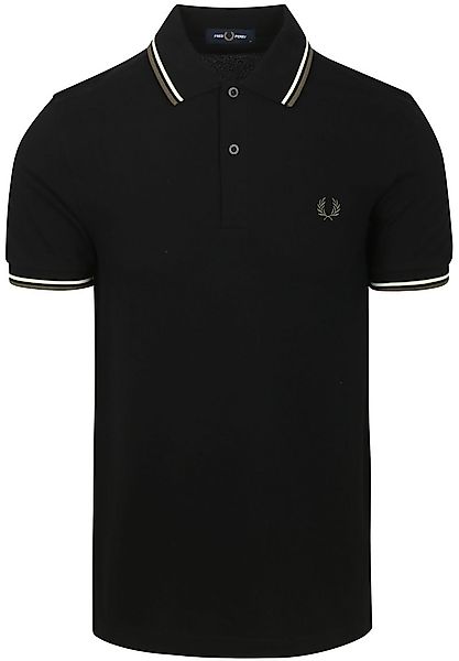 Fred Perry Polo Twin Tipped M3600 schwarz W54 - Größe XL günstig online kaufen