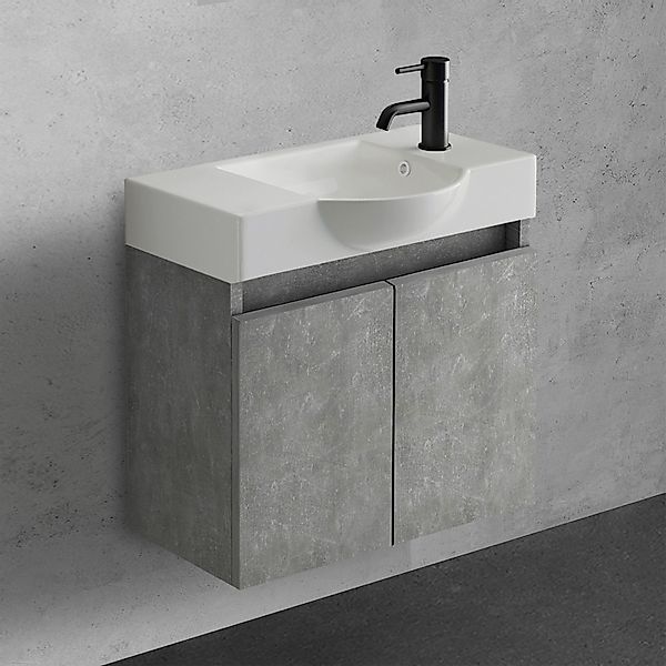 Alpenberger Badmöbel-Set Gäste WC Waschbecken mit günstig online kaufen