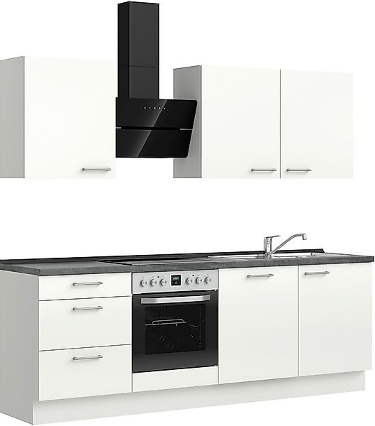 nobilia® Küchenzeile »"Laser II", Ausrichtung wählbar, Breite 240 cm« vormo günstig online kaufen