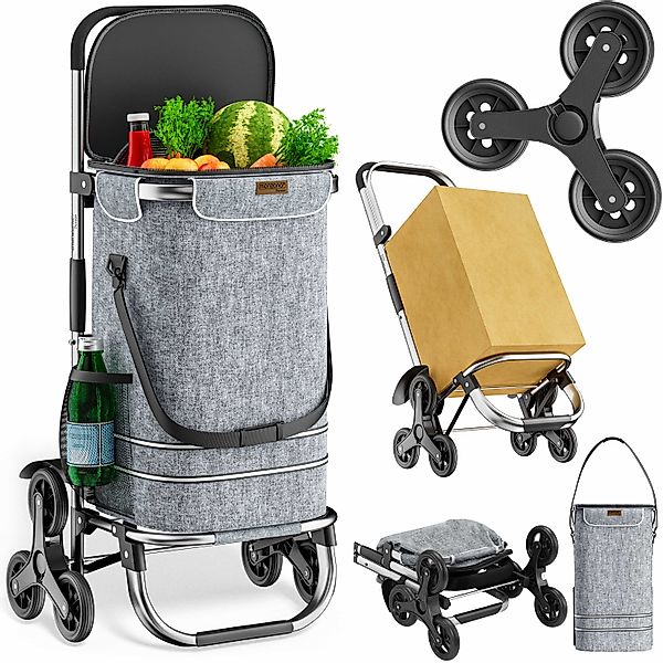 Einkaufstrolley Treppensteiger Grau günstig online kaufen