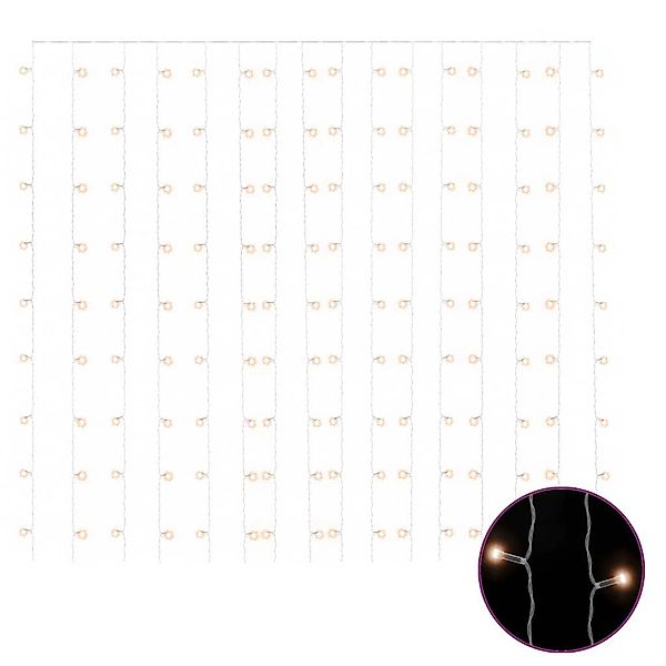 vidaXL LED-Lichtervorhang 3x3 m 300 LED Warmweiß 8 Funktionen 328925 günstig online kaufen