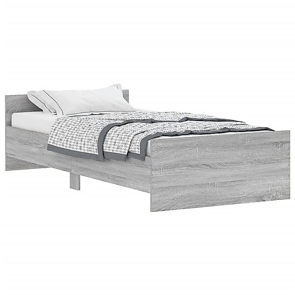 vidaXL Bettgestell Grau Sonoma 90x200 cm Holzwerkstoff Modell 31908411 günstig online kaufen