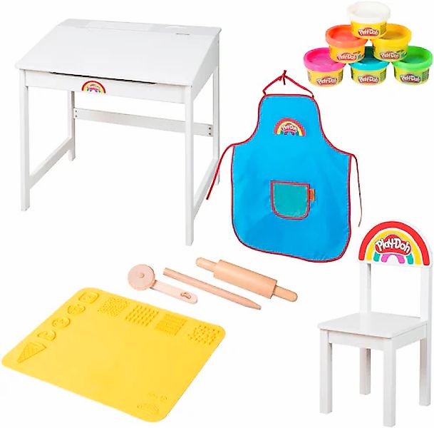 roba® Kindersitzgruppe »Play-Doh Schulpult«, (Set), inkl. 3D-Kreativmatte, günstig online kaufen