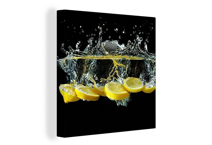 OneMillionCanvasses® Leinwandbild Zitrone - Frucht - Gelb - Stilleben - Was günstig online kaufen